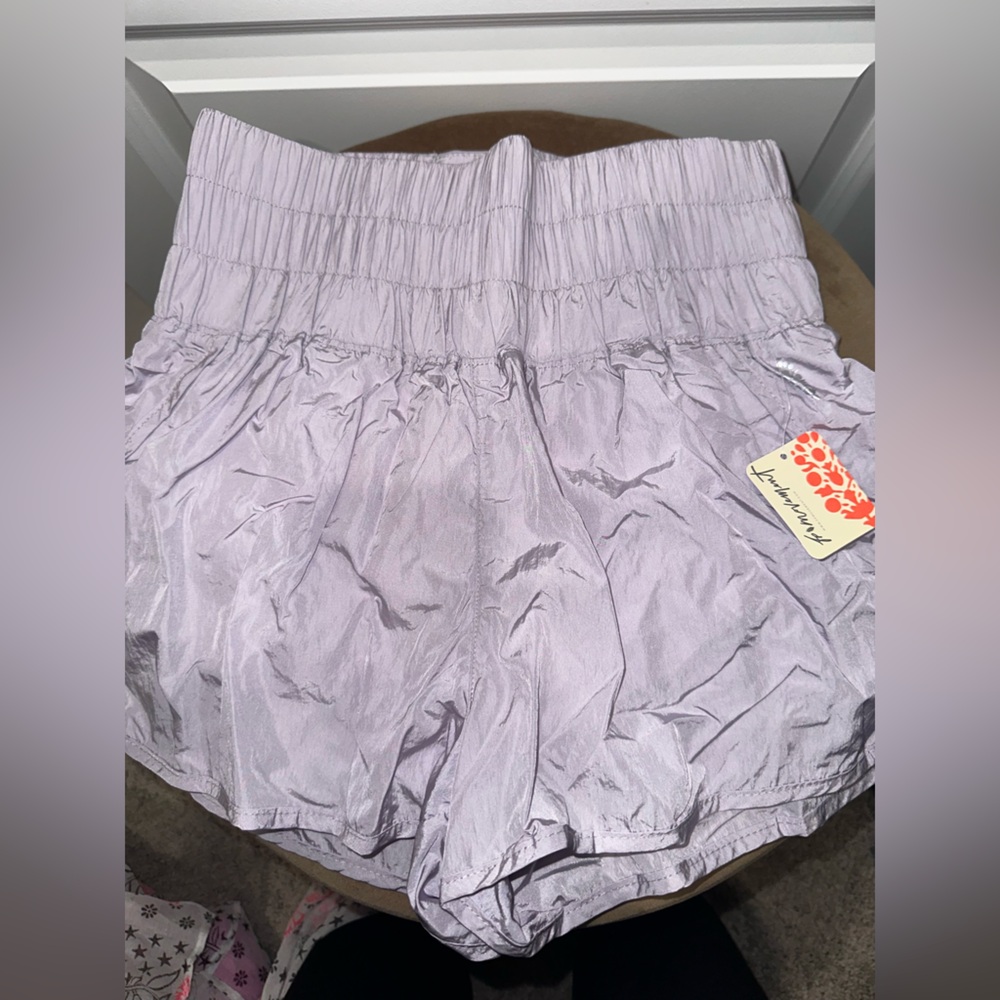 Free People Movement The Way Home Lavender Athletic Shorts